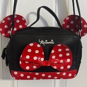 Minnie Mouse Cross Purse Body Bag Dani by Danielle 3D‎ Ears Zipper Silver